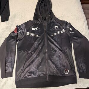 UFC Black Performance Jacket with Hood